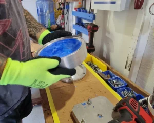 Opening a bowl mold
