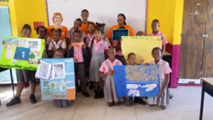 Posters created for session 2 by students of the Sea View Farm Primary School